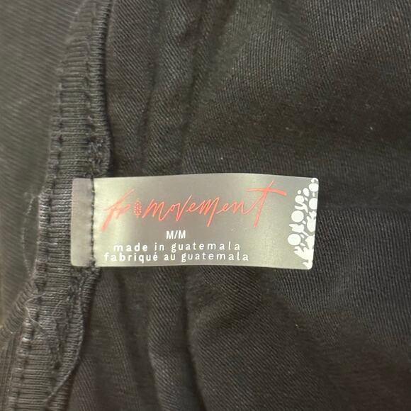 NWOT Free People Movement Black Hot Shot Halter Romper Size Medium - Picture 13 of 16